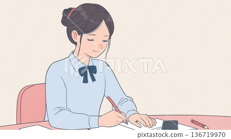 學校女生學習 136719970