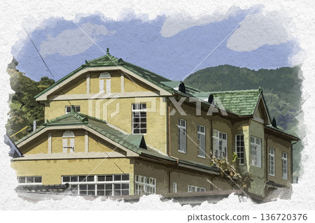 水彩風格的東城街景,山本岩石機械,自管宿舍家庭大樓,廣島縣莊原市 水彩風格的東城街景,山本岩石機械,自管宿舍家庭大樓,廣島縣莊原市 136720376