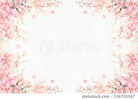 Full bloom cherry blossom frame 2 Full bloom cherry blossom frame 2 136720387