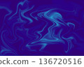 藍色背景上漂浮著流動的光影圖案 136720516