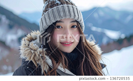 我身處群山之中，正值隆冬。 136720535