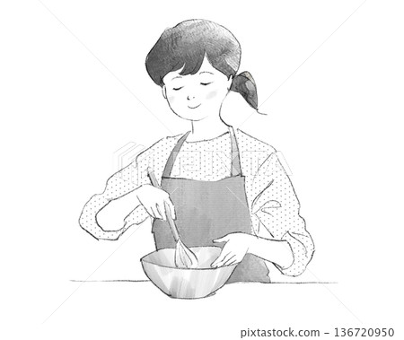 A woman making sweets A woman making sweets 136720950