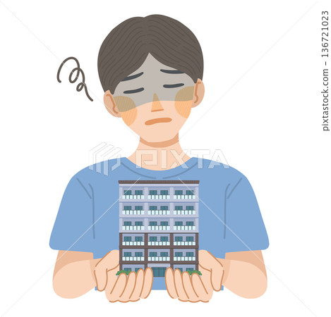 圖：一個男人後悔住在公寓裡 136721023