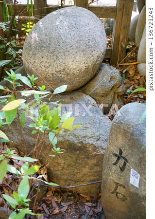 禦器所八幡神社內的力石 136721243