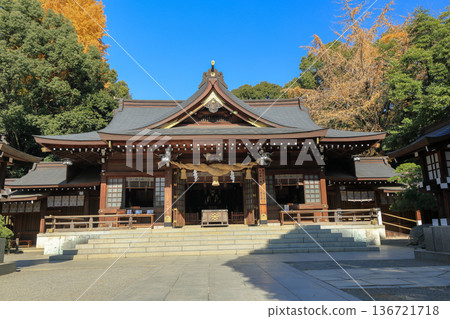 熊本縣水前寺成趣園的泉神社(本宮) 熊本縣水前寺成趣園的泉神社(本宮) 136721718