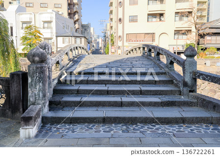 Nagasaki City - Nagasaki's popular tourist spot, Meganebashi Bridge Nagasaki City - Nagasaki's popular tourist spot, Meganebashi Bridge 136722261