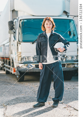 truck, female, lady 136722384