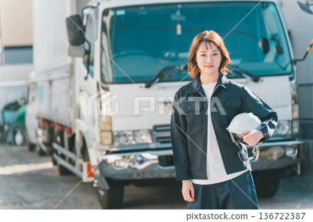 truck, female, lady 136722387