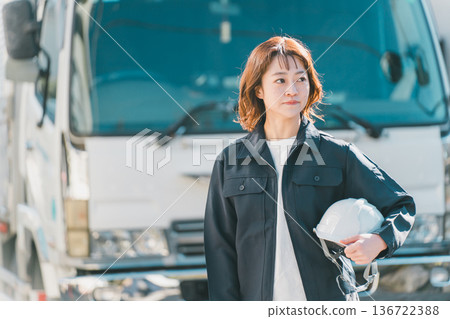 truck, female, lady 136722388