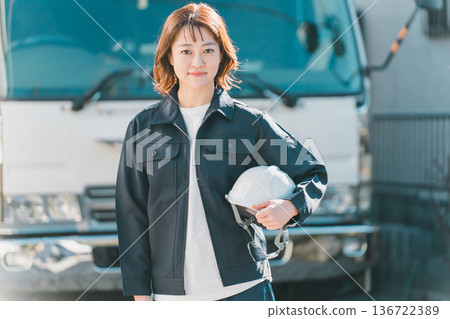 truck, female, lady 136722389