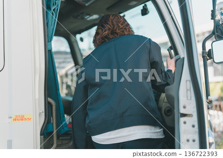 truck, female, lady 136722393