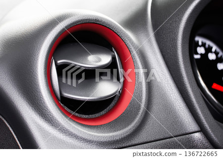 Car Air Vent Detail Closeup Car Air Vent Detail Closeup 136722665