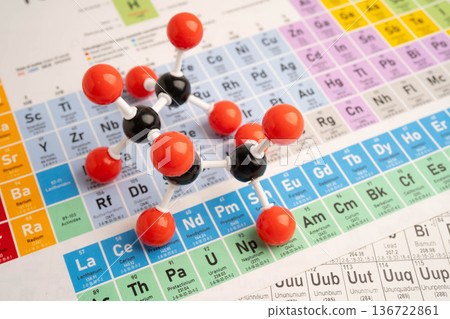 Molecules chemical on a periodic table background. Molecules chemical on a periodic table background. 136722861