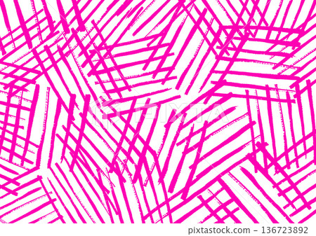 粉紅色幾何無縫圖案背景插圖 136723892