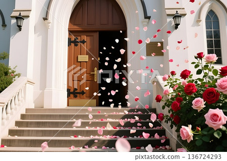 In front of the church In front of the church 136724293