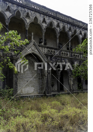 An abandoned monastery. An abandoned monastery. 136725366