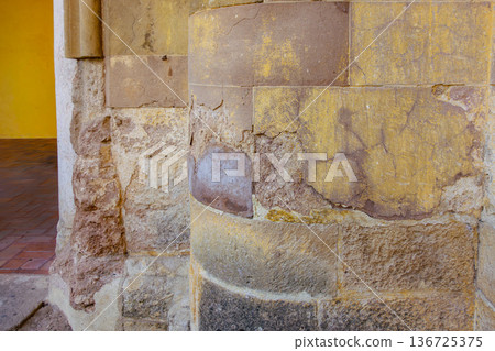 Circular wall and Mezquita cloister wall Circular wall and Mezquita cloister wall 136725375