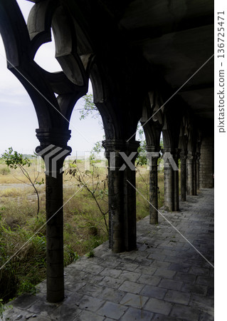An abandoned monastery. An abandoned monastery. 136725471