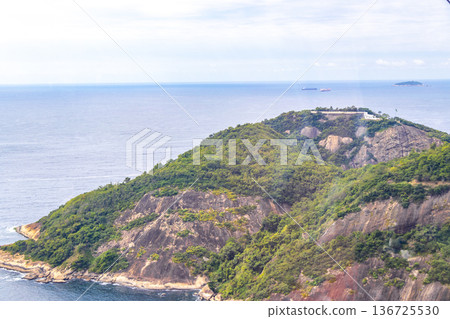 Urca Beach Tropical Island Paradise Panorama Rio de Janeiro Brazil. Urca Beach Tropical Island Paradise Panorama Rio de Janeiro Brazil. 136725530