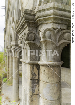 An abandoned monastery. An abandoned monastery. 136725838