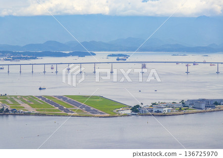 Costa e Silva Rio Niteroi Bridge in Rio de Janeiro Brazil. 136725970