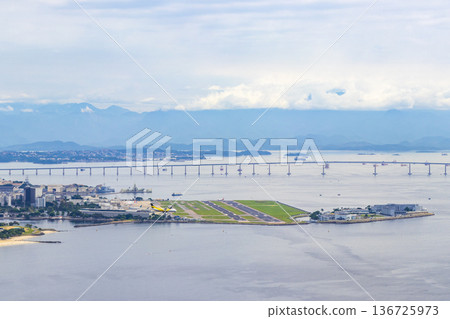 Costa e Silva Rio Niteroi Bridge in Rio de Janeiro Brazil. Costa e Silva Rio Niteroi Bridge in Rio de Janeiro Brazil. 136725973