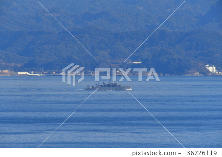 日本海上自衛隊浦賀海峽平戶 MSO-305 掃雷艦 136726119