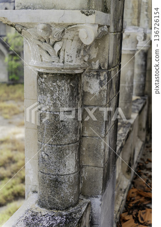 An abandoned monastery. An abandoned monastery. 136726154