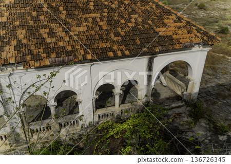 An abandoned monastery. An abandoned monastery. 136726345