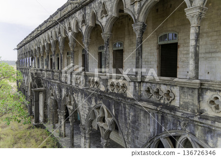 An abandoned monastery. An abandoned monastery. 136726346