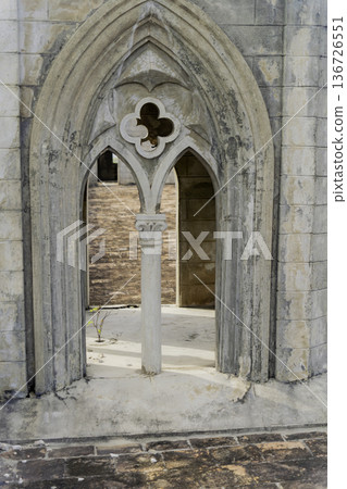 An abandoned monastery. 136726551