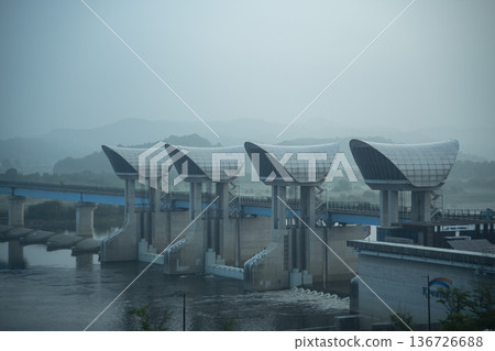 Baekma Riverside Bicycle Path Baekma Riverside Bicycle Path 136726688