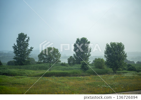 Baekma Riverside Bicycle Path Baekma Riverside Bicycle Path 136726894