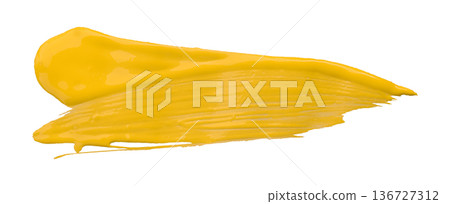 yellow brush isolated on transparent background yellow brush watercolor yellow brush isolated on transparent background yellow brush watercolor 136727312