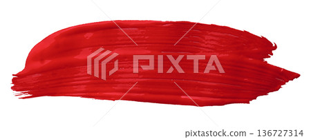 Ruddy brush isolated on transparent background, Scarlet Sage red brush Ruddy brush isolated on transparent background, Scarlet Sage red brush 136727314