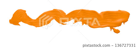 orange brush isolated on transparent background orange watercolor orange brush isolated on transparent background orange watercolor 136727331