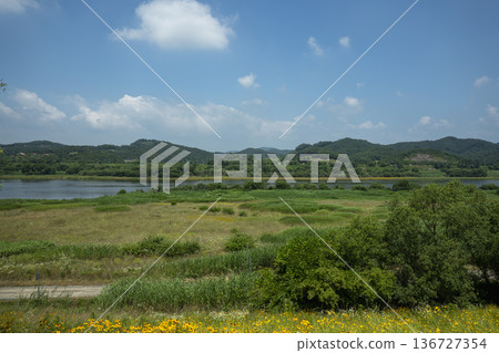 Baekma Riverside Bicycle Path Baekma Riverside Bicycle Path 136727354