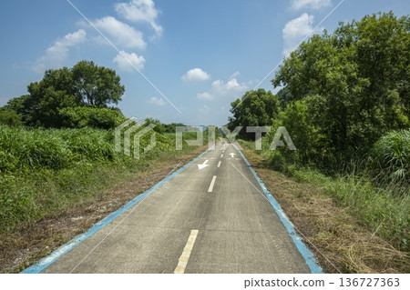 Baekma Riverside Bicycle Path Baekma Riverside Bicycle Path 136727363