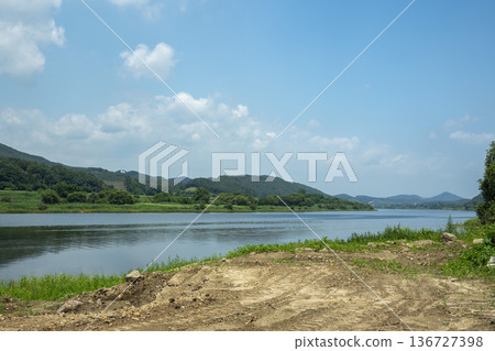 Baekma Riverside Bicycle Path Baekma Riverside Bicycle Path 136727398