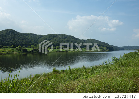 Baekma Riverside Bicycle Path Baekma Riverside Bicycle Path 136727418