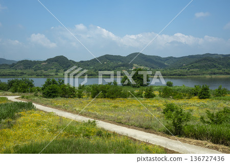 Baekma Riverside Bicycle Path Baekma Riverside Bicycle Path 136727436