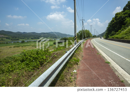 Baekma Riverside Bicycle Path Baekma Riverside Bicycle Path 136727453