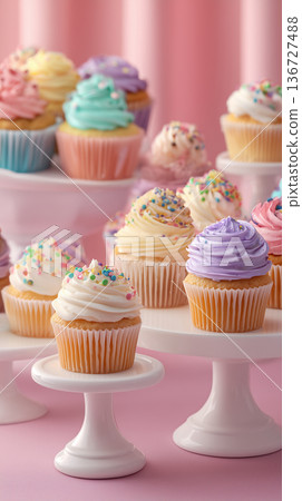 粉彩紙杯蛋糕 | 性別揭曉派對暨獨立日慶祝活動 136727488