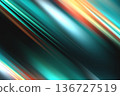 Dark emerald green and golden light streaks in diagonal motion for premium futuristic technology backdrop 136727519