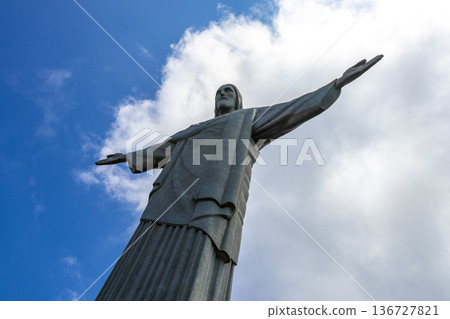 Christ the Redeemer on Corcovado mountain Rio de Janeiro Brazil. Christ the Redeemer on Corcovado mountain Rio de Janeiro Brazil. 136727821