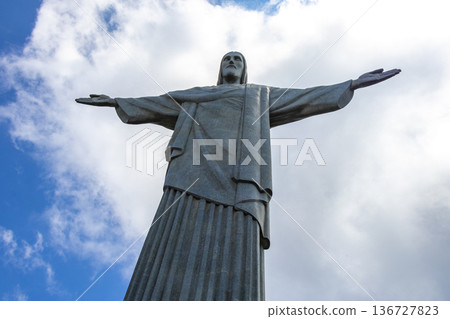 Christ the Redeemer on Corcovado mountain Rio de Janeiro Brazil. Christ the Redeemer on Corcovado mountain Rio de Janeiro Brazil. 136727823
