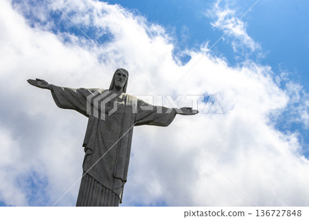 Christ the Redeemer on Corcovado mountain Rio de Janeiro Brazil. 136727848