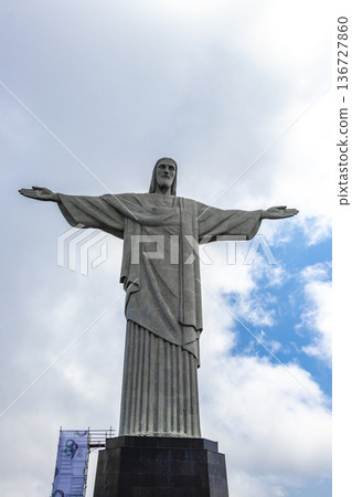 Christ the Redeemer on Corcovado mountain Rio de Janeiro Brazil. Christ the Redeemer on Corcovado mountain Rio de Janeiro Brazil. 136727860