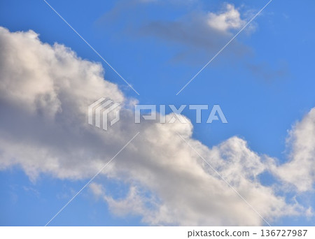  Blue sky and clouds 136727987