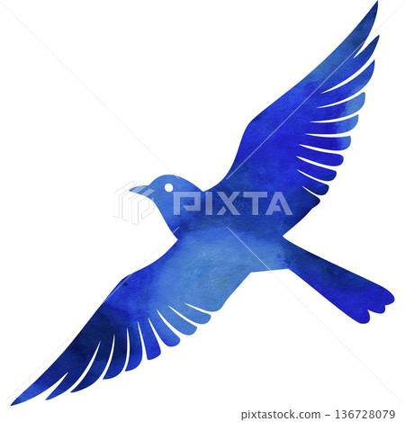 Beautiful watercolor bird icon image illustration Beautiful watercolor bird icon image illustration 136728079
